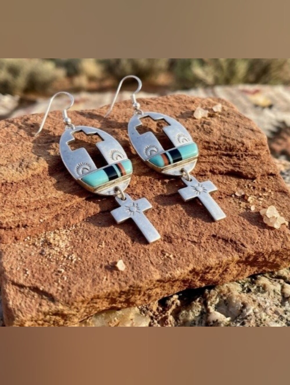 Vintage Signed JJJ Jeff James Jr. Celebrated Navajo SilverSmith Sterling Silver.